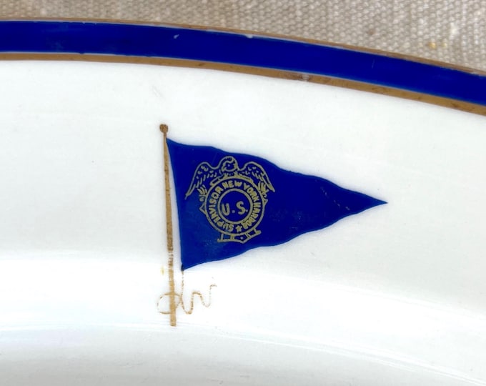 Nautical Themed Syracuse China Ironstone Platter - 1937