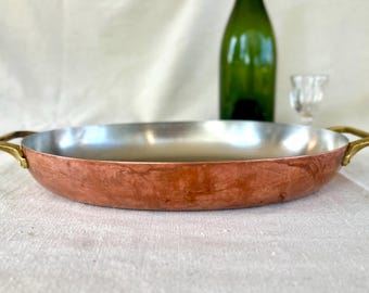 REVERE WARE "Paul Revere Limited Edition" Stainless Steel and Copper Clad Au Gratin Pan