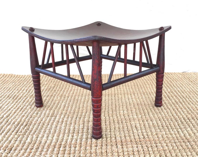 An Arts and Crafts Egyptian Revival Thebes Stool, c. 1910