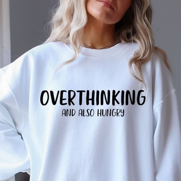 Funny Overthinking SVG, Anxiety PNG, Mental Health Digital File, Self Care SVG, Cut File, Sublimation