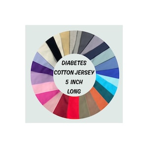 Diabetes CGM-armbandcover: Freestyle Libre, Omnipod, Dexcom. 5 inch lang.