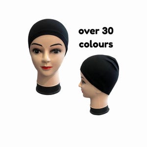 BOMULLSRÖJA: Kemo-sömnmössa, Alopeci-mössa, Underhuvudduk, Hijab, Skull Cap