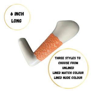 Orange Lace PICC Line Cover: Chemo, CGM, Diabetes Sleeve 6 Inch Long