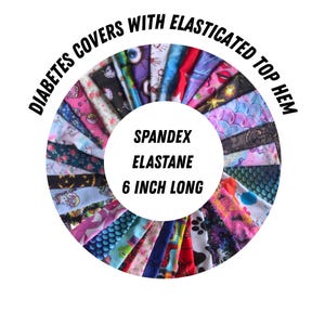 Diabetes freestyle libre, dexcom, omnipod-DASH, miao miao, CGM armband protector sleeve, spandex elastane armband 6 inch long.