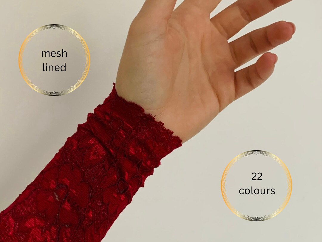 Lace Wrist Cuff Fabric Bracelet Wristband Stretch Armband Etsy