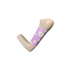 Omslag PICC-lijn: roze madeliefje spandex. Diabetes CGM, freestyle libre, Dexcom & Tattoo bicepsleeve