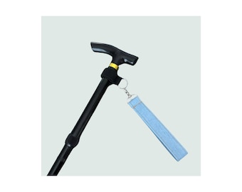 Denim Walking Stick Wrist Strap: Cane Mobility Aid Accessory