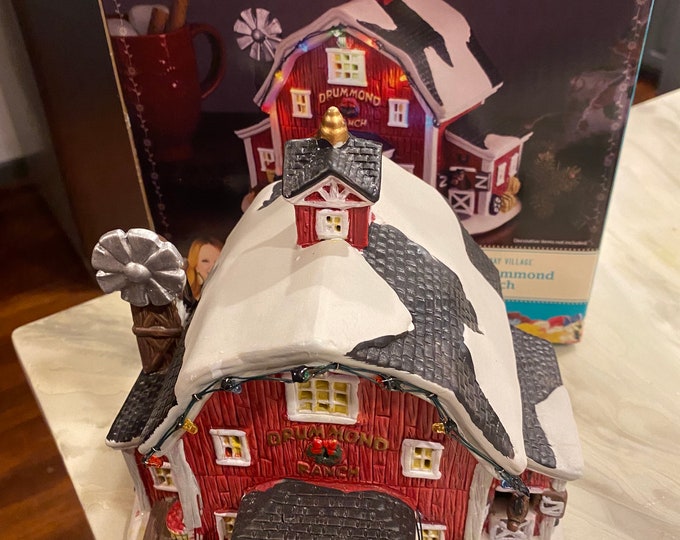 Pioneer Woman Christmas Holiday Village Drummond Ranch Barn With Boxgreat for Any Collection or