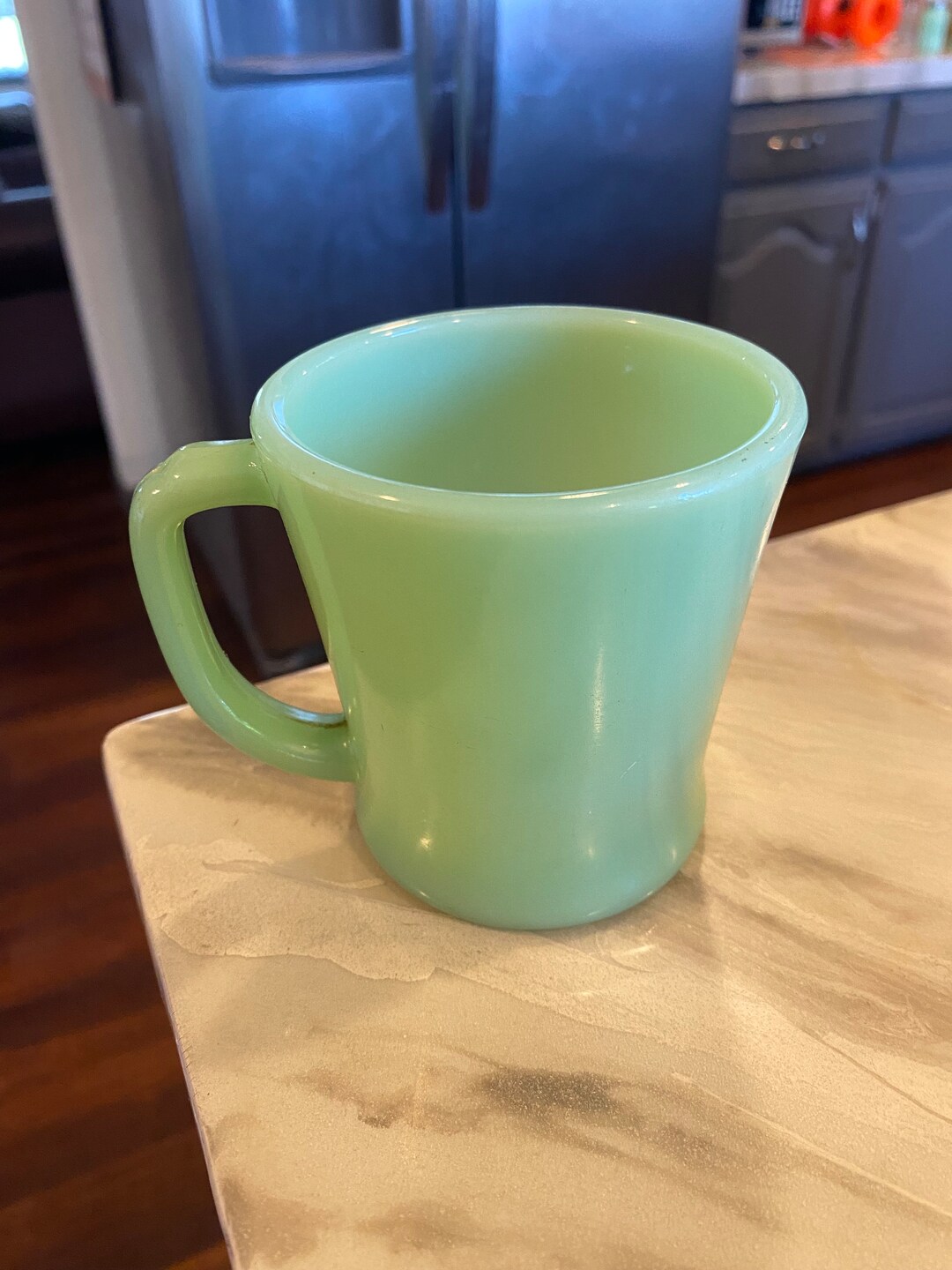 Vintage Fire King Jadeite D Handle Coffee Muggreat Etsy