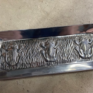 Pewter Frog Tray