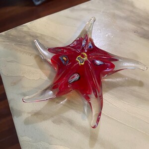 Vintage Murano Art Glass Starfish Paperweight-Beautiful Display-Great Gift!!