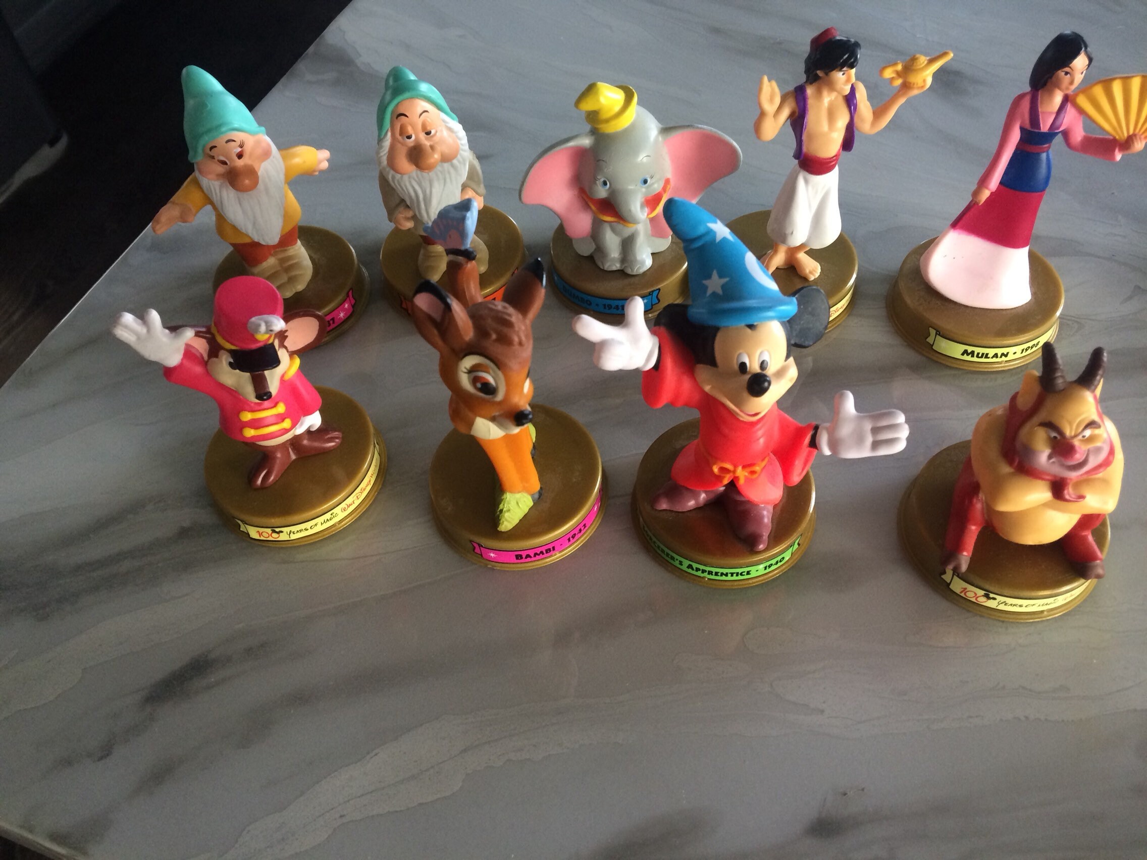2002 McDonald's Disney 100 Years Of Magic Lot Of 9 Happy Etsy