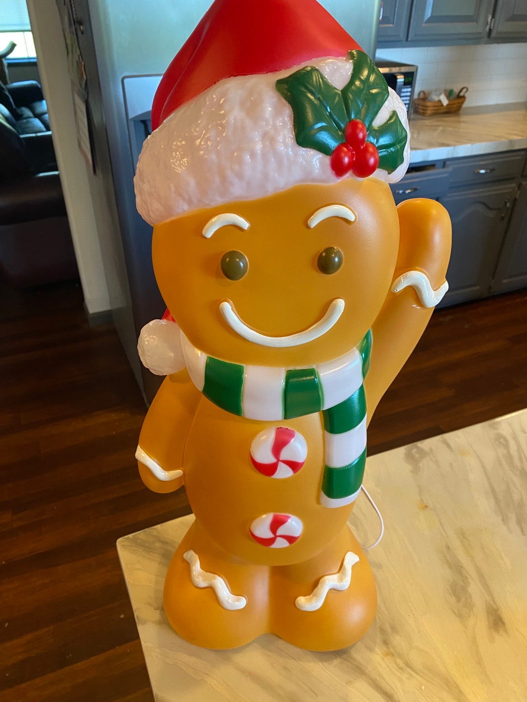 Christmas Gingerbread Man Blow Moldadorable Collectible for Etsy