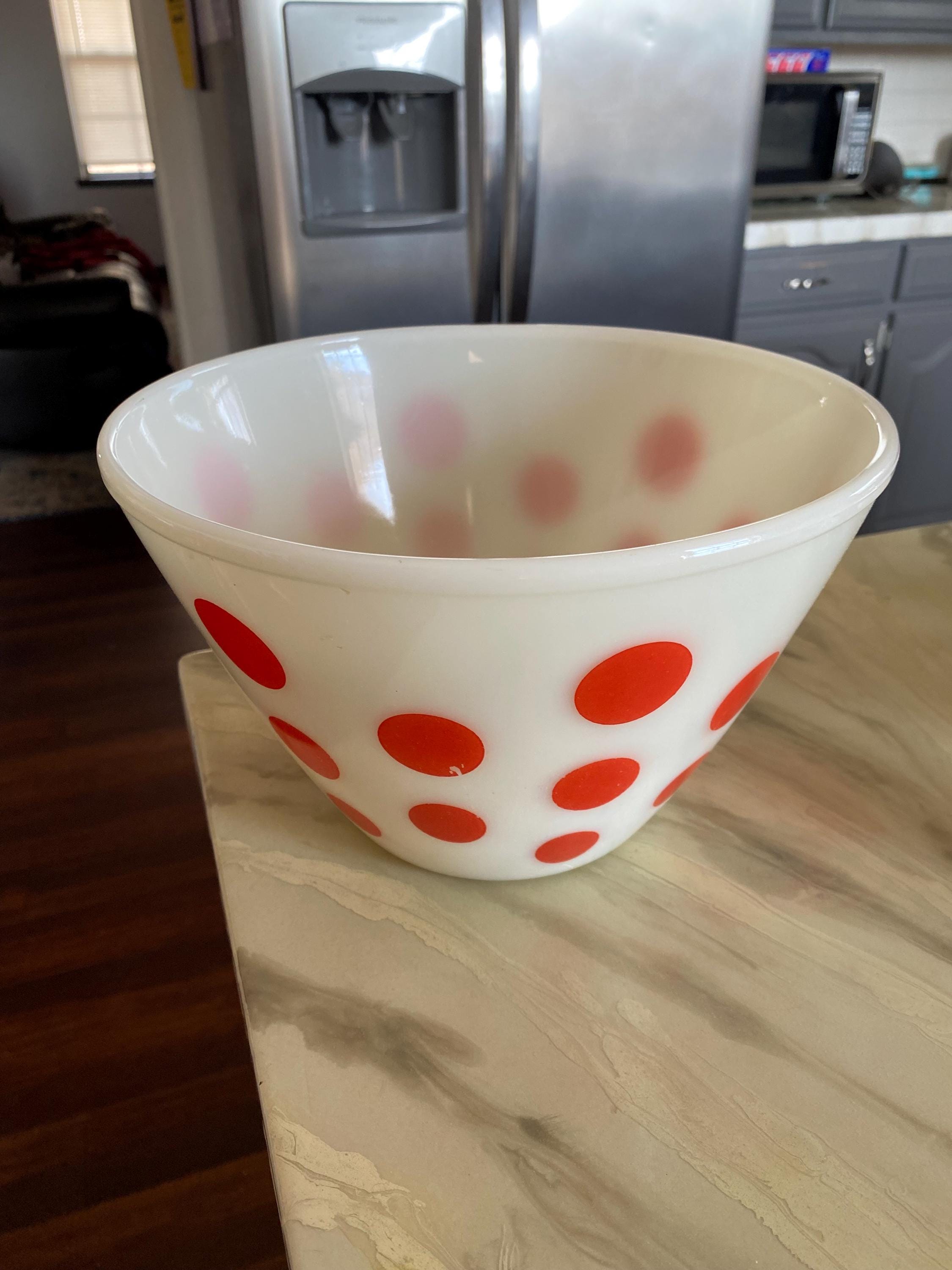 Fire King Red Bowl - Etsy Fire King Red Bowl - Etsy