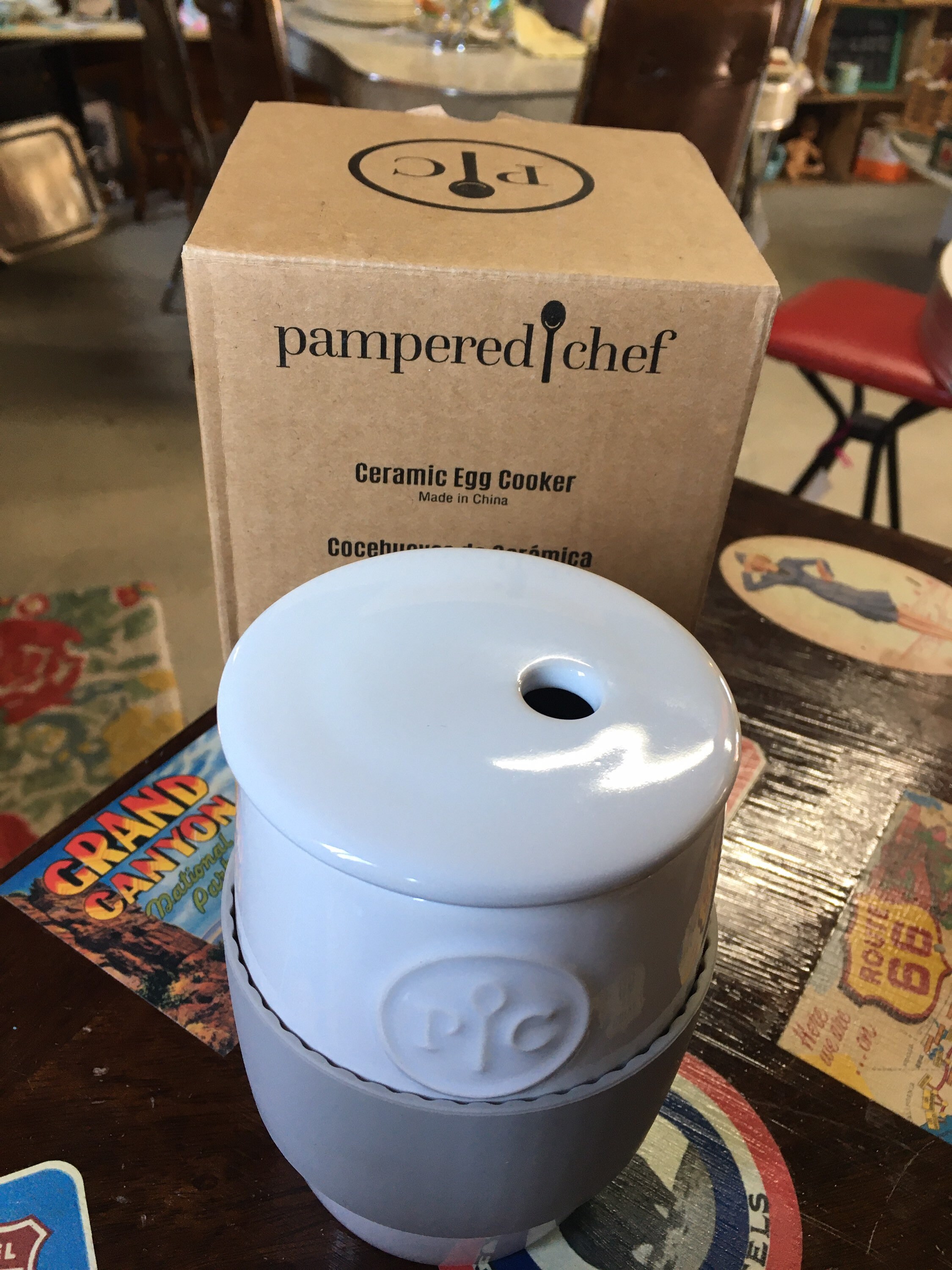 Pampered Chef Ceramic Egg CookerNew In BoxGreat Addition To Etsy