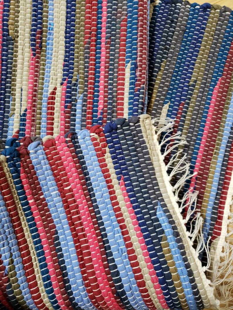 Handwoven Rag Rug Etsy