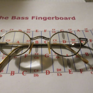 Vintage Fergani Goldtone oval eyeglass frames image 1