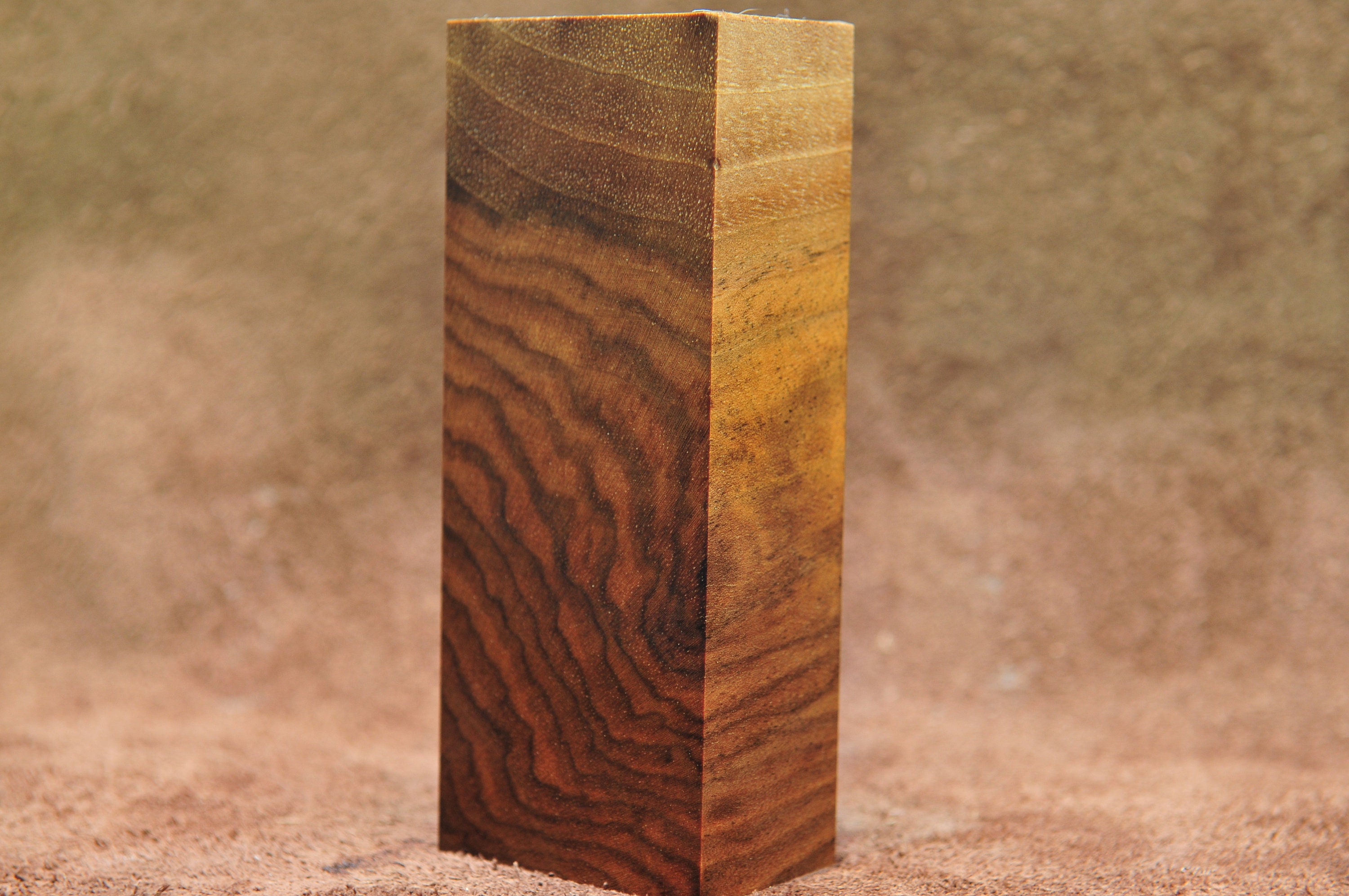 Stabilized Walnut Wood knife scales block Etsy