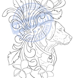 Leather Tooling Pattern Beagle