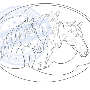 Tooling pattern Horses