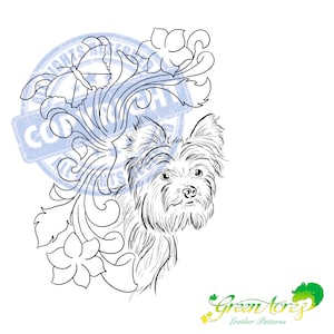 Leather Tooling Pattern Terrier