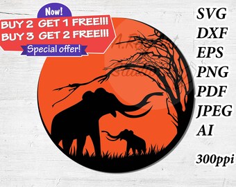 Download Elephants Svg Etsy