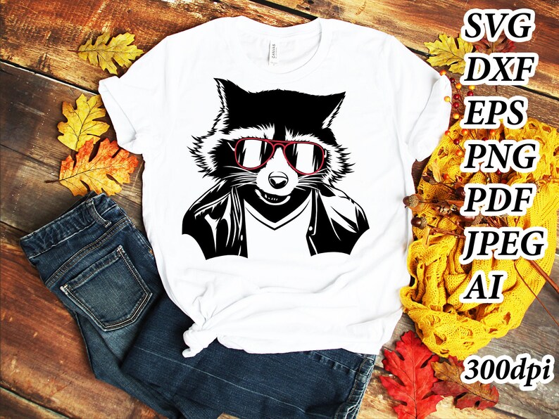 Download Raccoon SVG Raccoon Clipart Coon Vector Raccoon Silhouette | Etsy