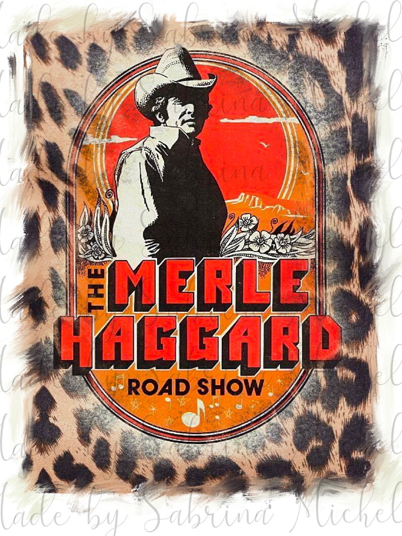 DIGITAL File only Merle haggard png digital download JPEG | Etsy