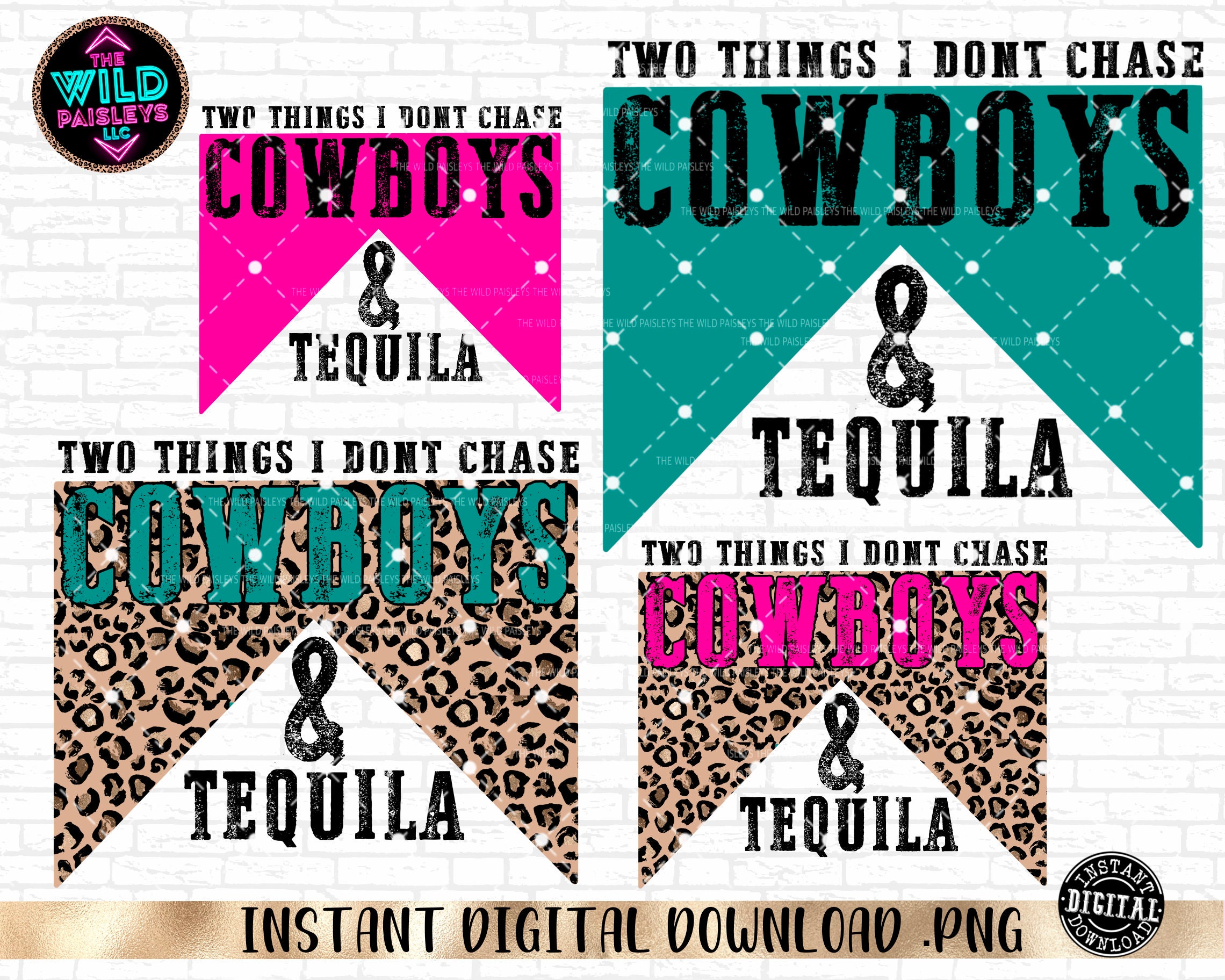 Png cowboys and tequila bundle DIGITAL FILE ONLY Instant Etsy
