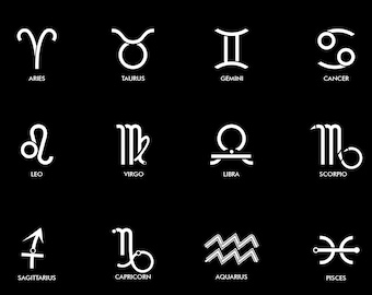 Minimal Zodiac Symbols Bundle 3 colors