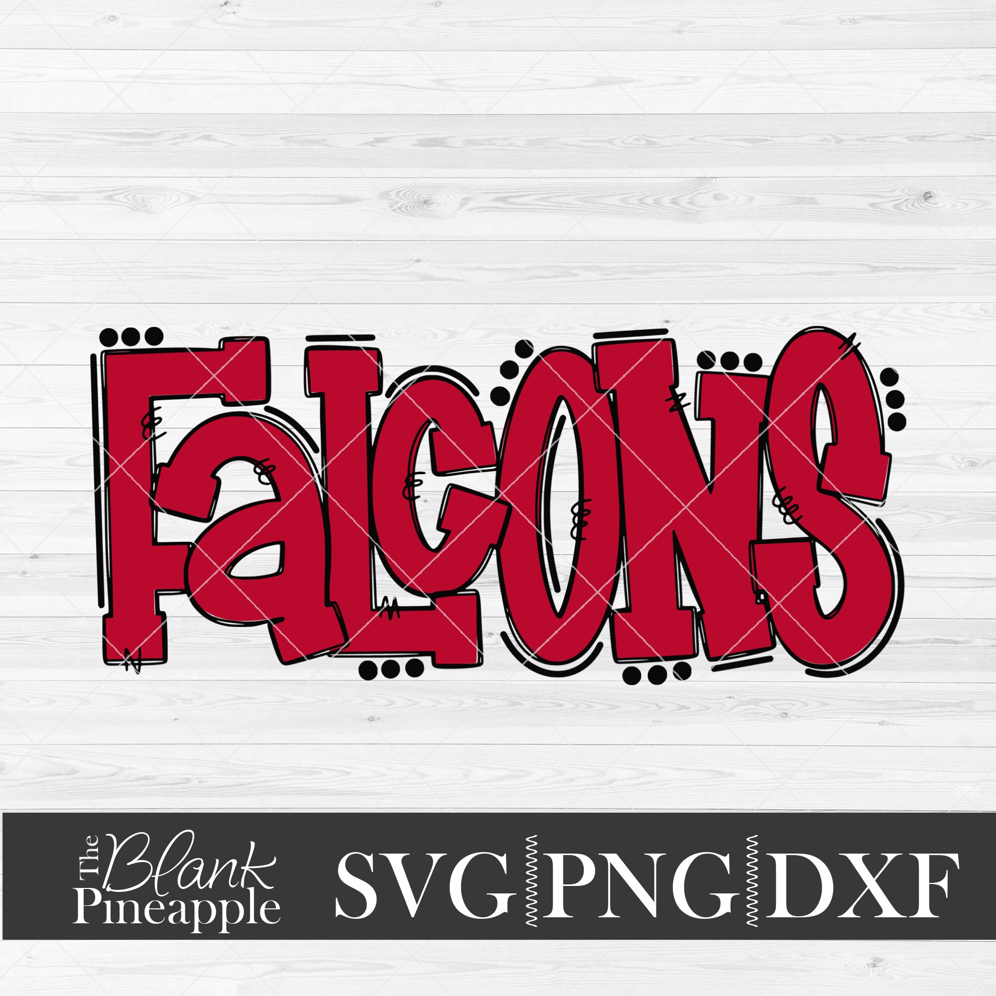 Falcons SVG Cut File, Falcons Mascot SVG, Dxf, and Png Digital Download ...