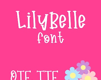 LilyBelle Font in OTF and TTF Format