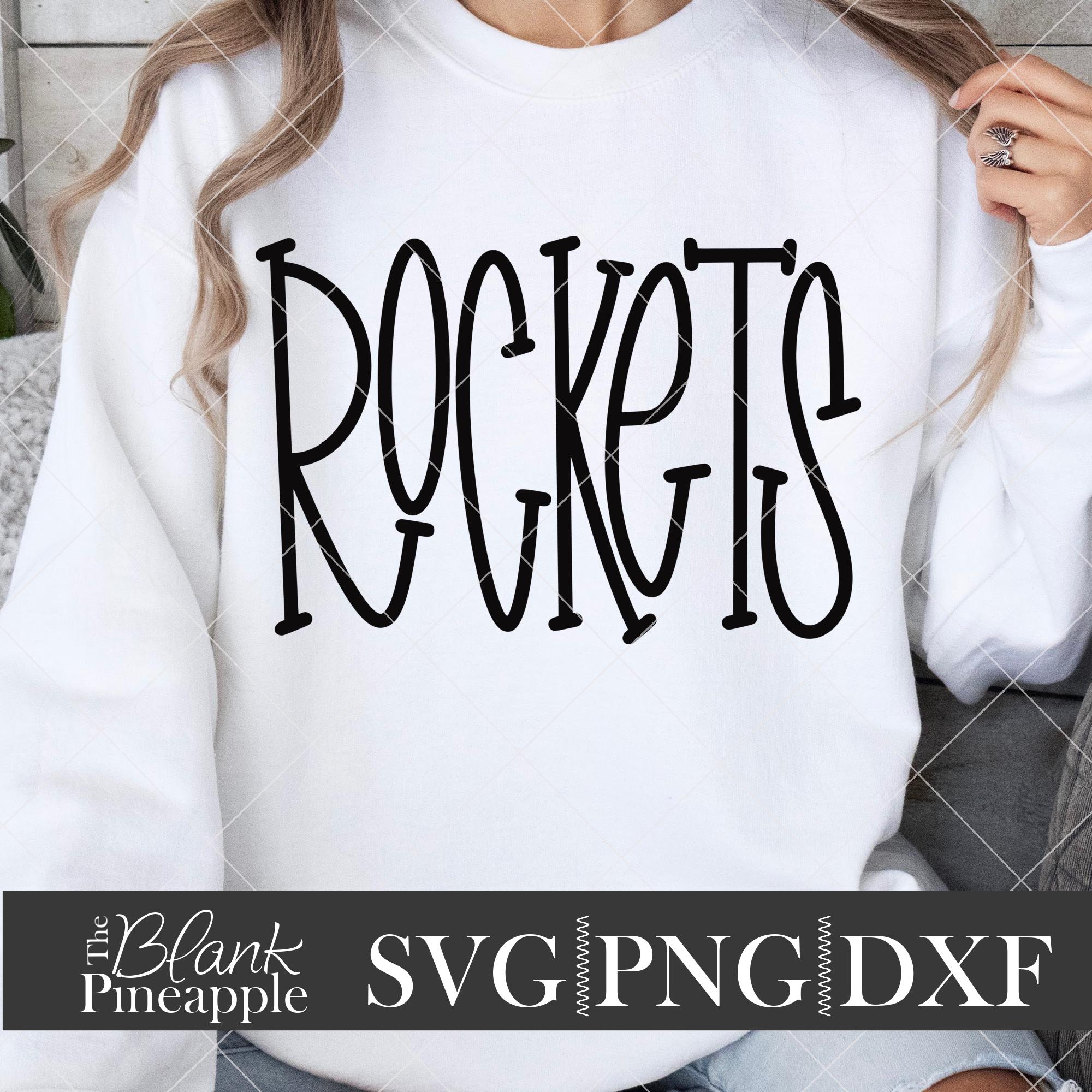 Anna Rockets Svg Rockets SVG Cut File, Rockets Mascot SVG, Dxf, and Png Digital Download ...