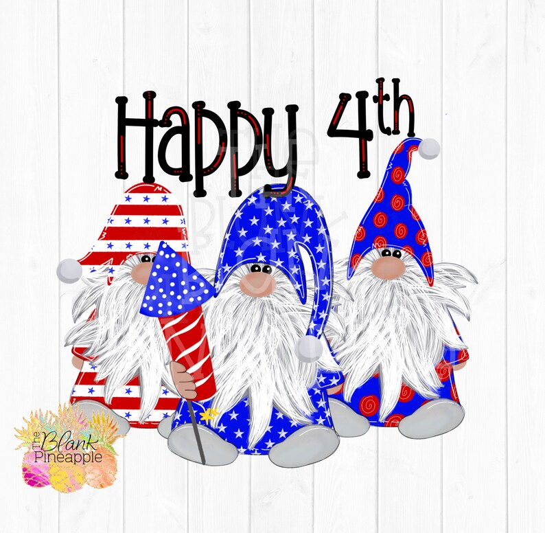 Download July 4th Gnomes Sublimation Download PNG 300dpi Clipart | Etsy