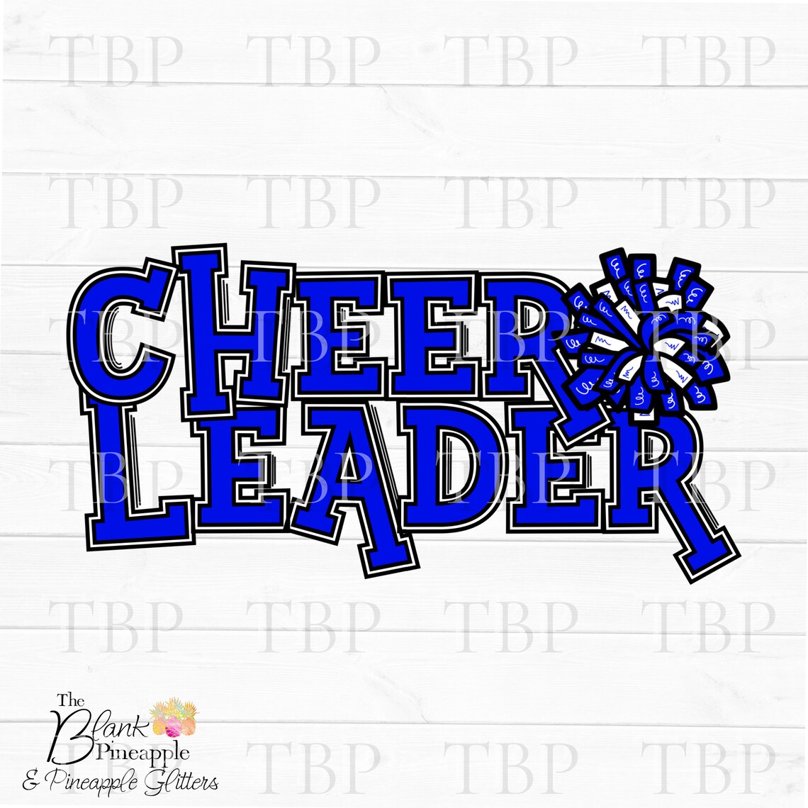 Cheer Design PNG Cheerleader Pom Pom Blue PNG 300dpi Clipart - Etsy