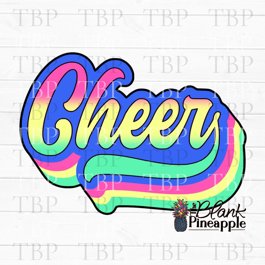 Cheer Design PNG, Cheer Swash Design PNG, Cheerleading Sublimation ...