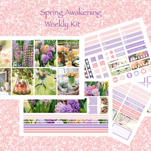 Spring in Bloom Erin Condren Weekly Kit - Etsy