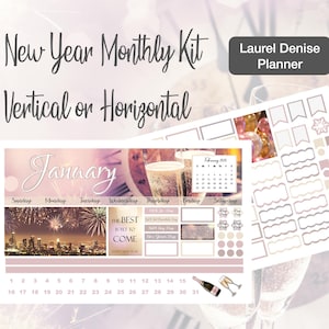 2026 New Year Monthly Kit Laurel Denise Vertical or Horizontal Planner!!