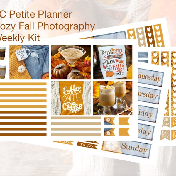 EC Petite Planner Cozy Fall Photography Weekly Kit