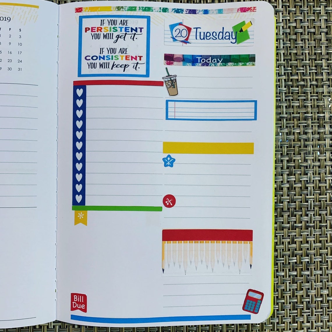 Back to School Weekly Kit Erin Condren Petite Planner - Etsy