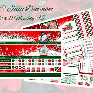 2025 NEW EC 8.5 x 11 Jolly December Monthly Kit