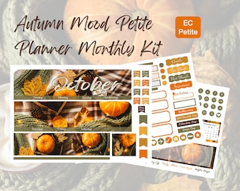 NEW Autumn Mood EC Petite Planner Monthly Kit September, October or November