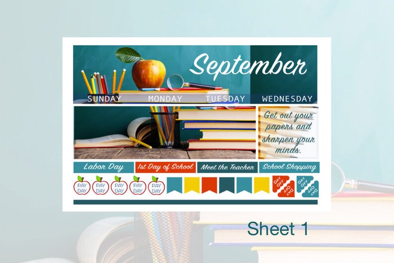 2026 Back to School September or August Photography Monthly Kit Erin Condren & Happy Planner!! image 2