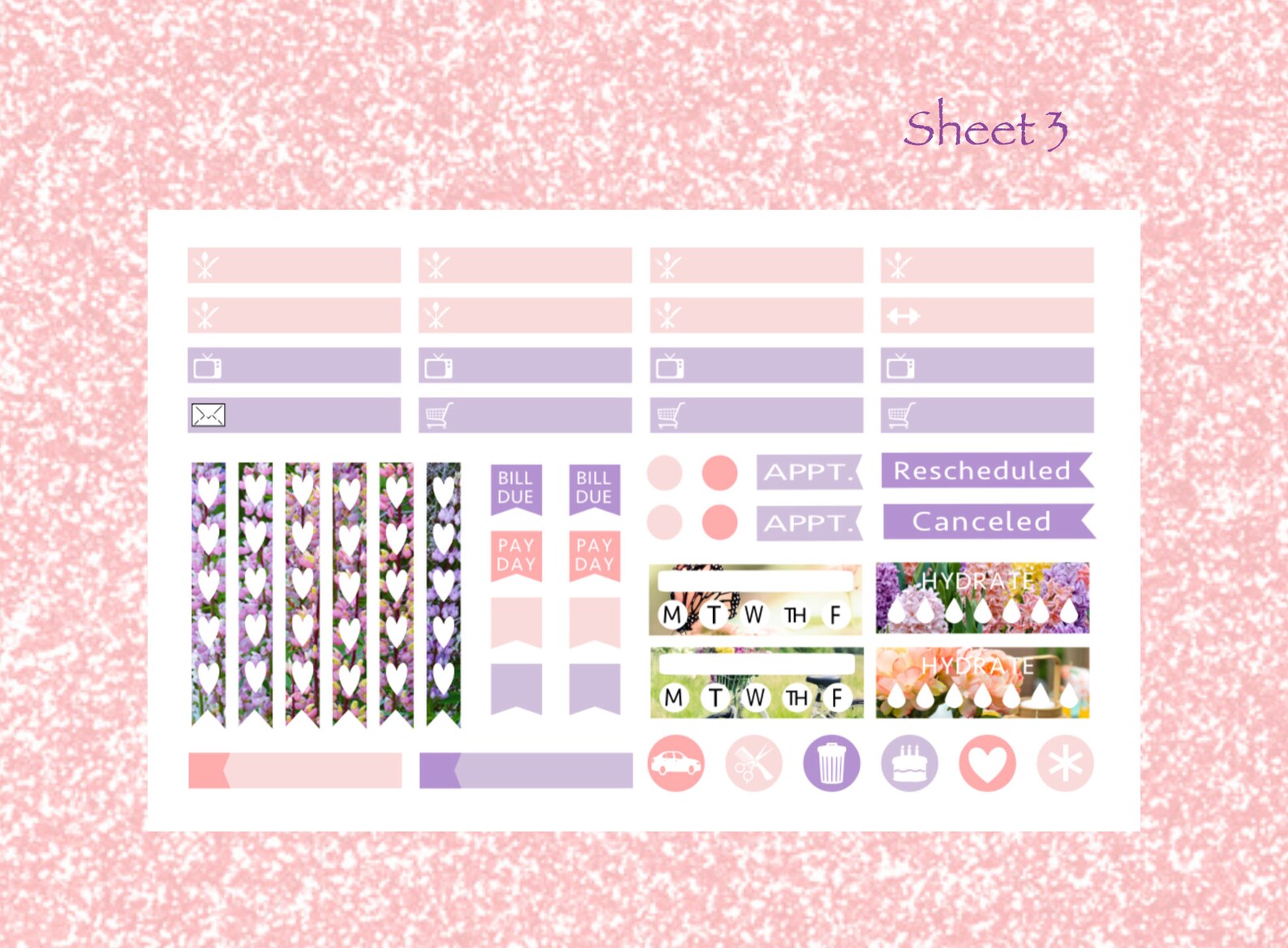 Spring in Bloom Erin Condren Weekly Kit | Etsy