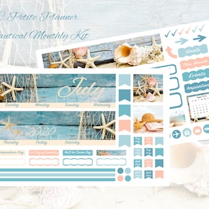 2026 EC Petite Planner Nautical June, July or August Monthly Kit!