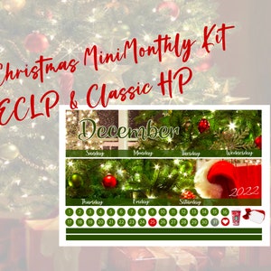 NEW Christmas Mini Monthly Kit ECLP & Classic Happy Planner