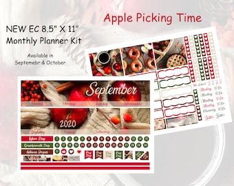 2025 NEW EC 8.5 x 11 Apple Picking Time September or October Monthly Kit
