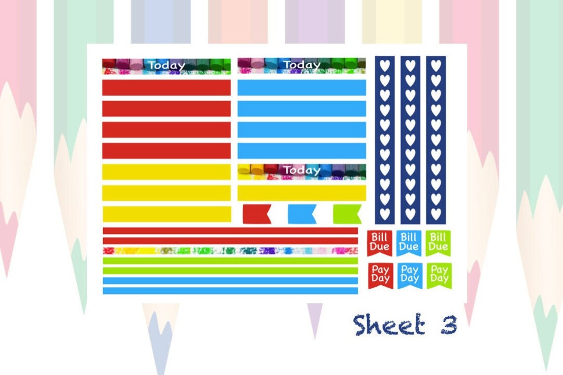 Back to School Weekly Kit Erin Condren Petite Planner - Etsy