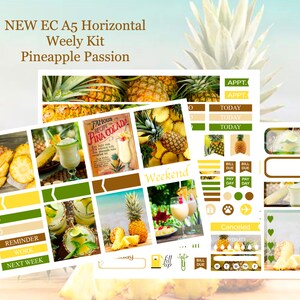 Pineapple Passion EC A5 Horizontal Weekly Kit