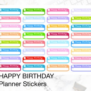 HAPPY BIRTHDAY Planner Stickers